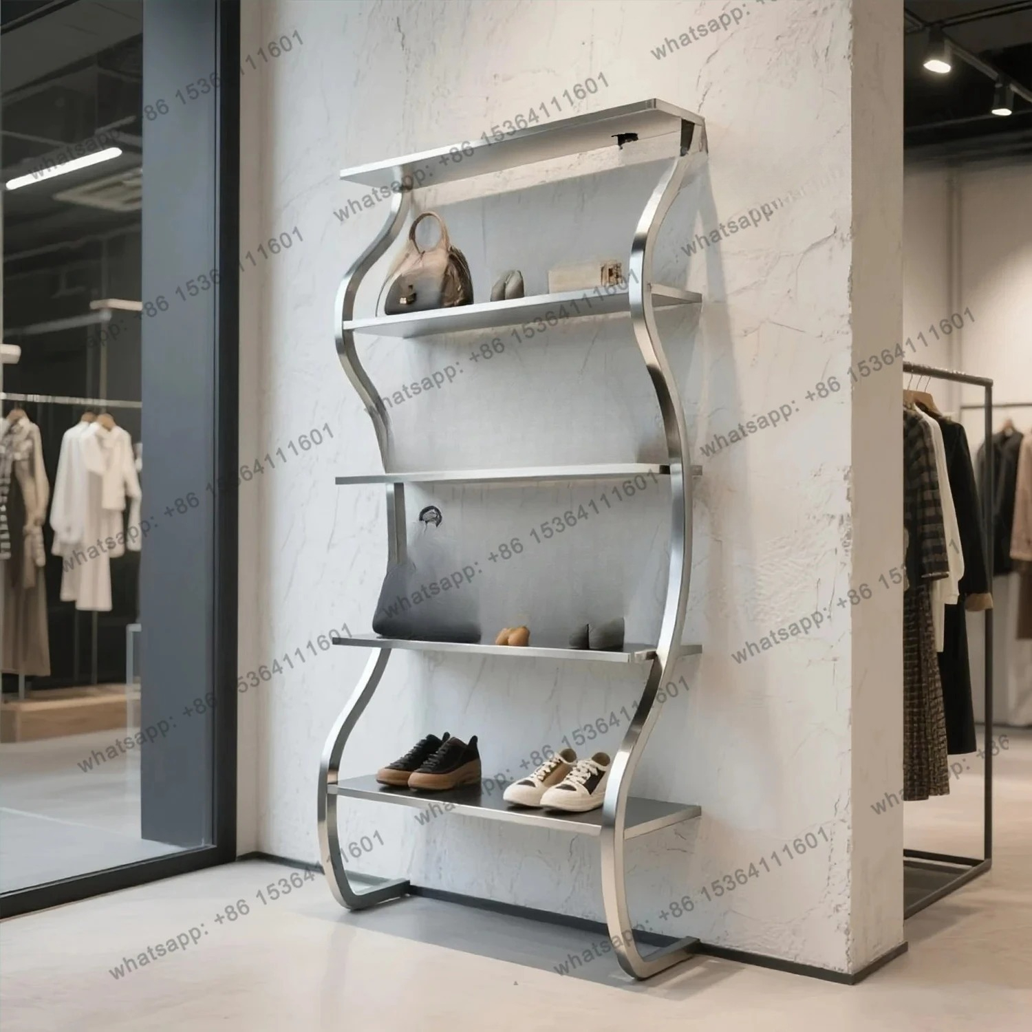 Shoe Box Display - CC Clothing store display rack Floor-to-ceiling