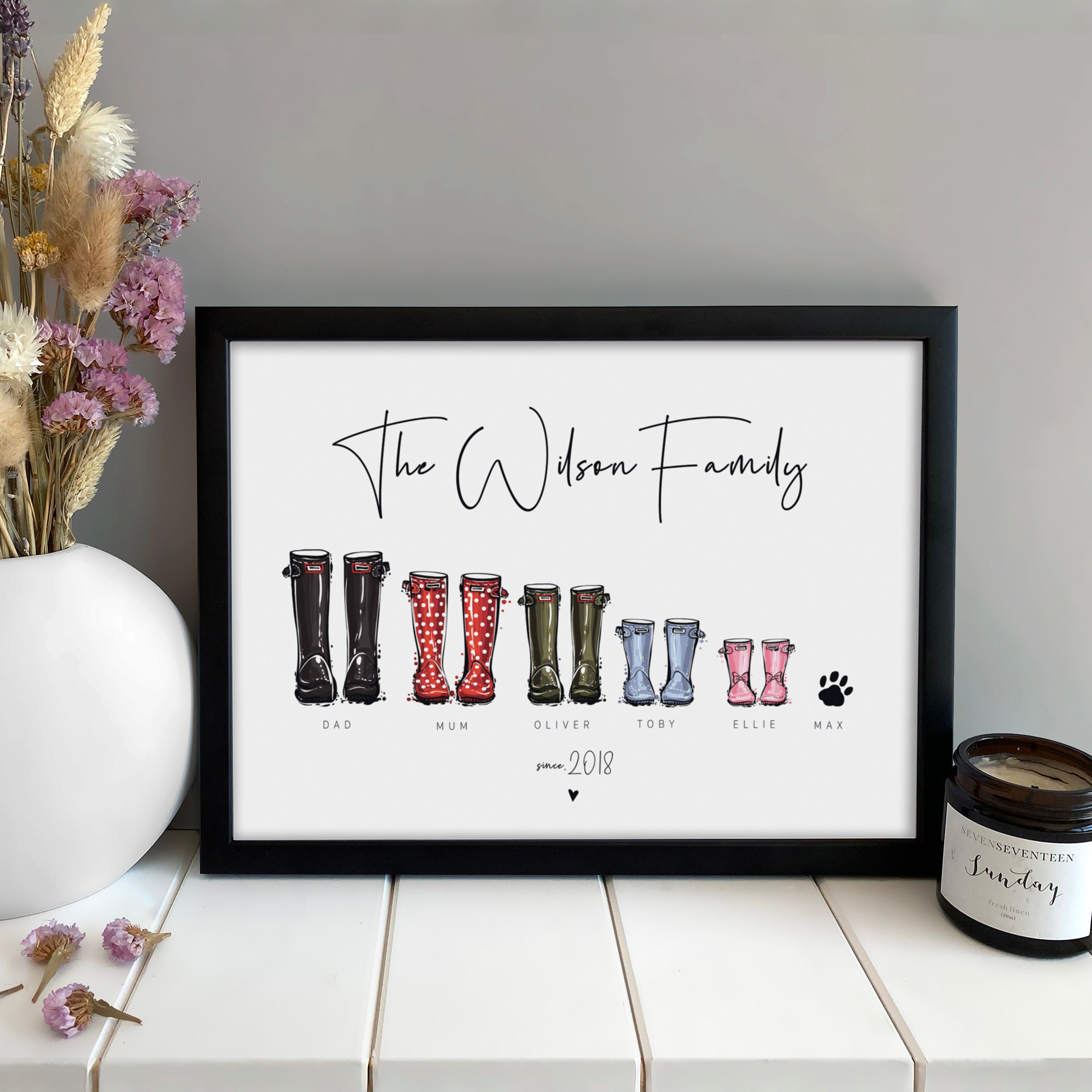 Personalised Family Wellie Pos - Waterproof Spray Shoe avaliação e preço
