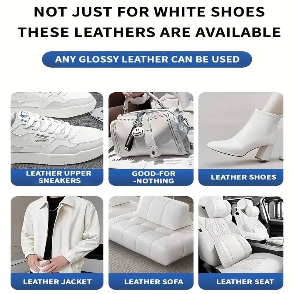 KJM White Leather Repair Cream - Sneaker Care Spray avaliação e preço