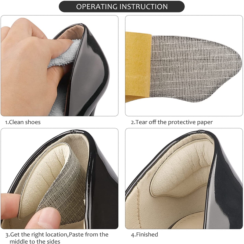 Foot Care Insert Women Insoles - Heel Liner Grip avaliação e preço