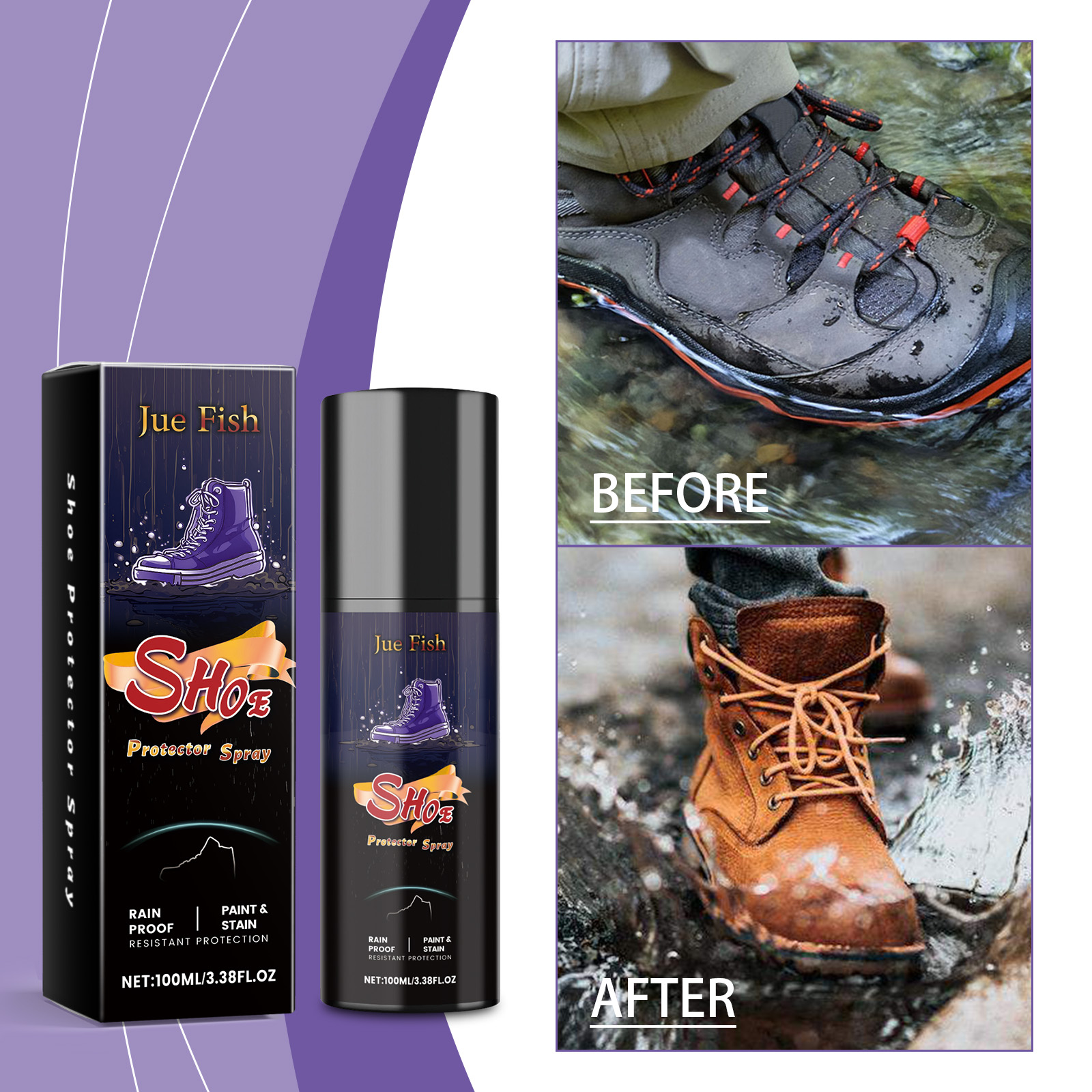 100ML Shoe Protector Spray Cle - Waterproof Spray Shoe avaliação e preço
