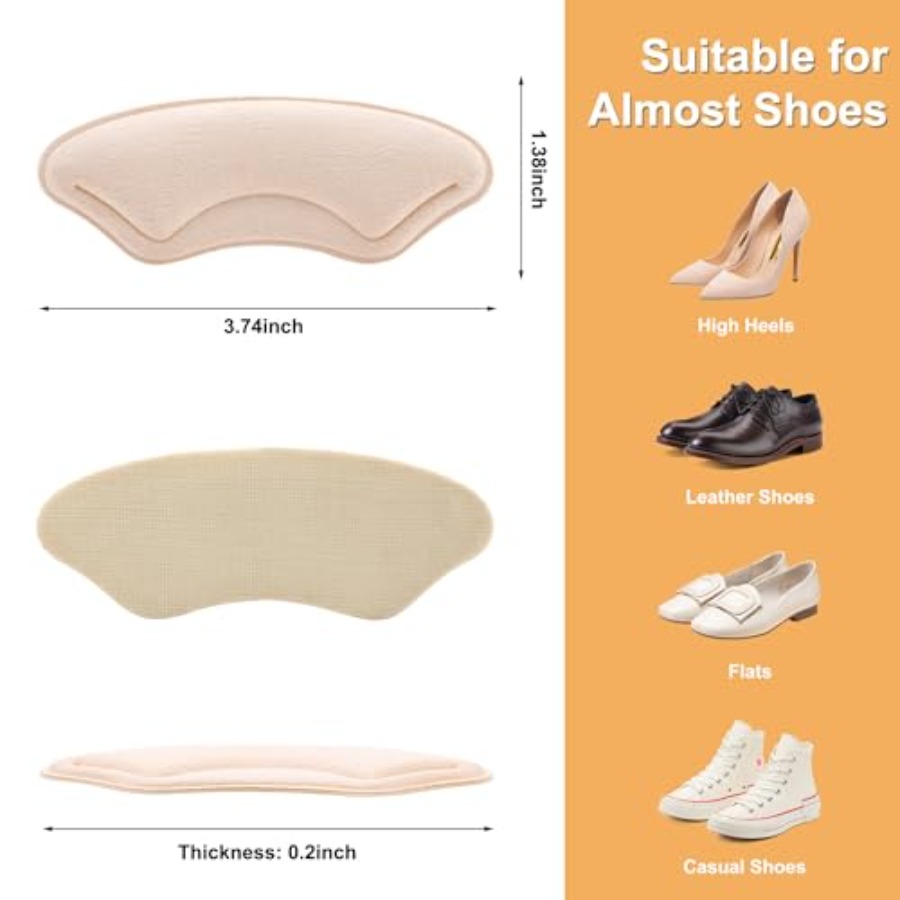 6 Pairs Heel Cushion Liners fo - Heel Liner Grip avaliação e preço