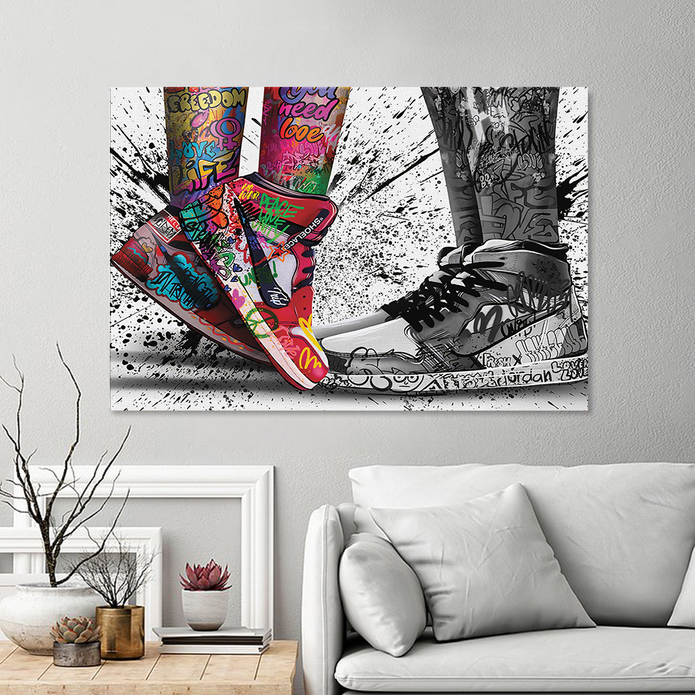 Fashion Graffiti Artwork Sneak - Waterproof Spray Shoe avaliação e preço