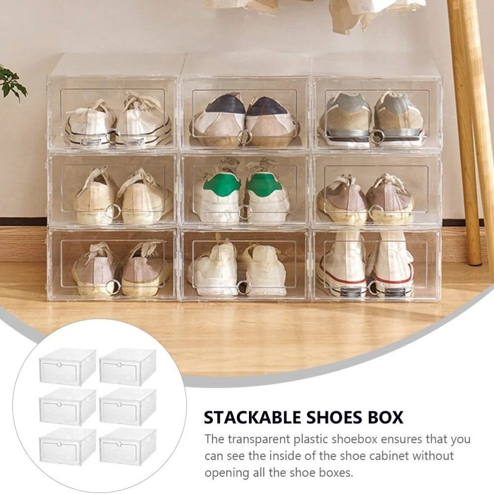 New Transparent Shoe Boxes Pla - Shoe Box Display avaliação e preço