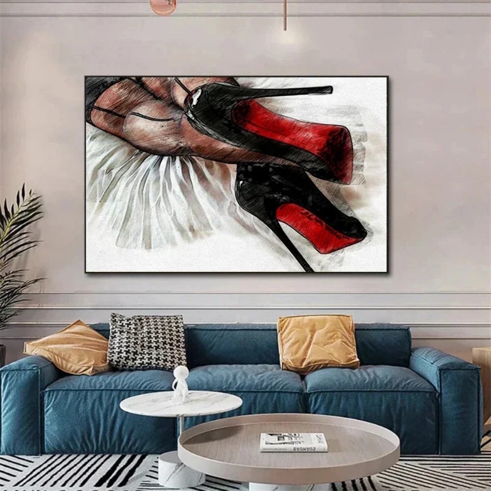 Modern Women Black High Heels  - Waterproof Spray Shoe avaliação e preço