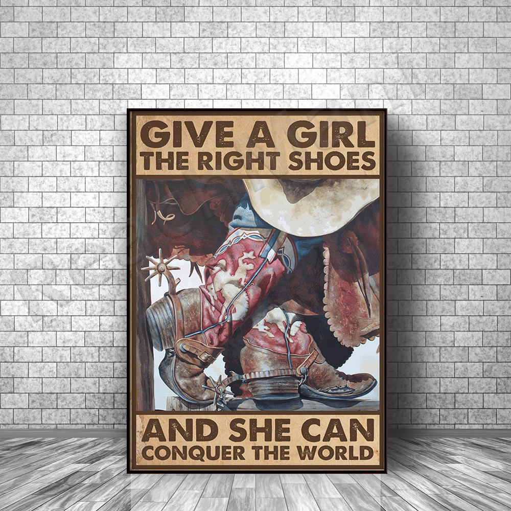 Cowgirl Give a Girl the Right  - Waterproof Spray Shoe avaliação e preço