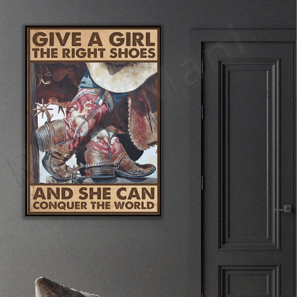 Cowgirl Give a Girl the Right  - Waterproof Spray Shoe avaliação e preço
