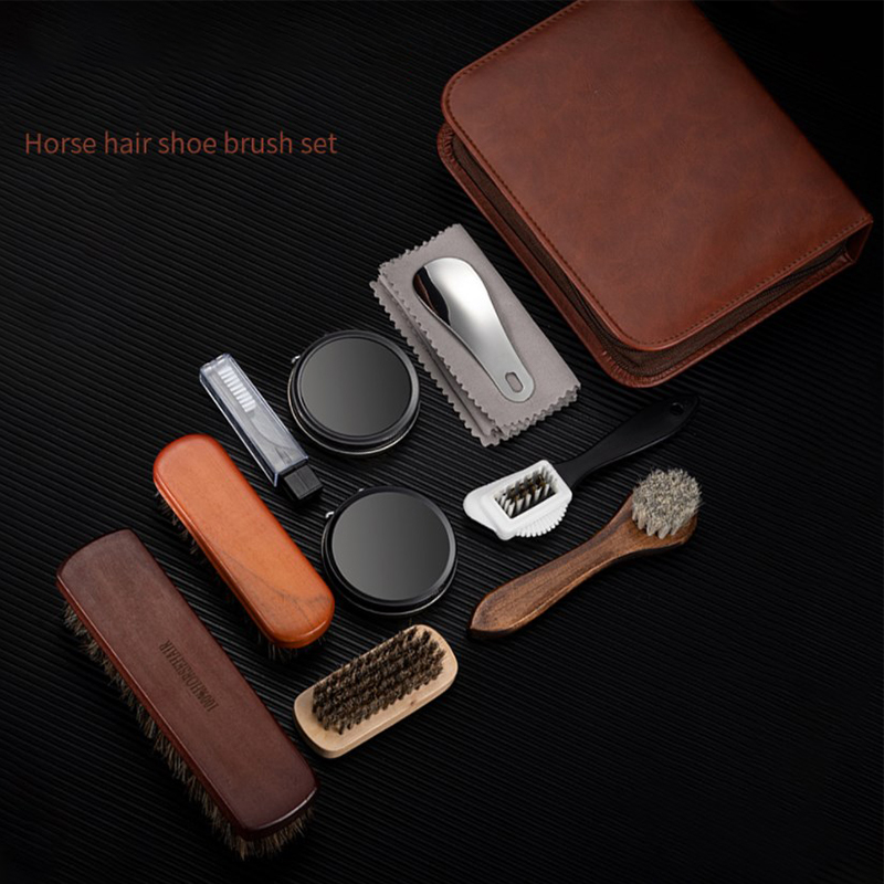 HorseHair Shoe Brush Set Leath - Sneaker Care Spray avaliação e preço
