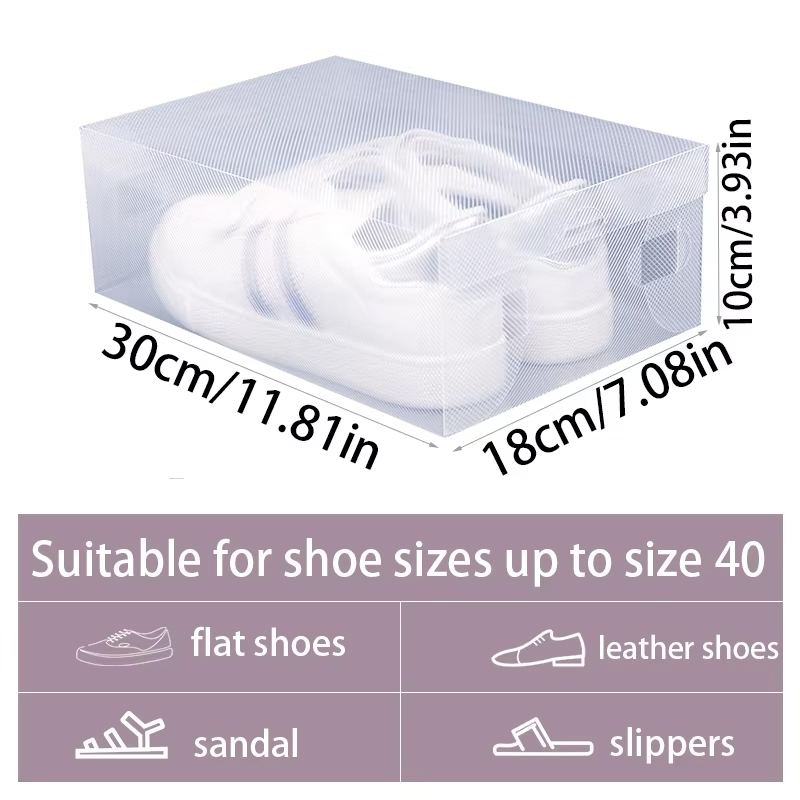 12 Piece Transparent Shoe Box  - Shoe Box Display avaliação e preço