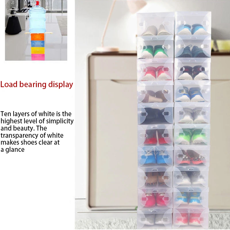 12 Piece Transparent Shoe Box  - Shoe Box Display avaliação e preço