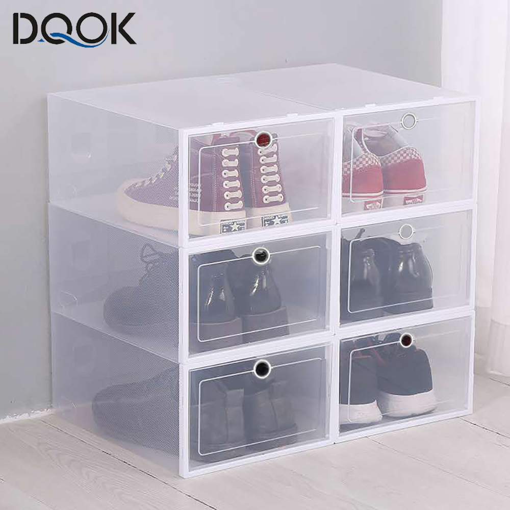 6 Pack Transparent shoe box sh - Shoe Box Display avaliação e preço