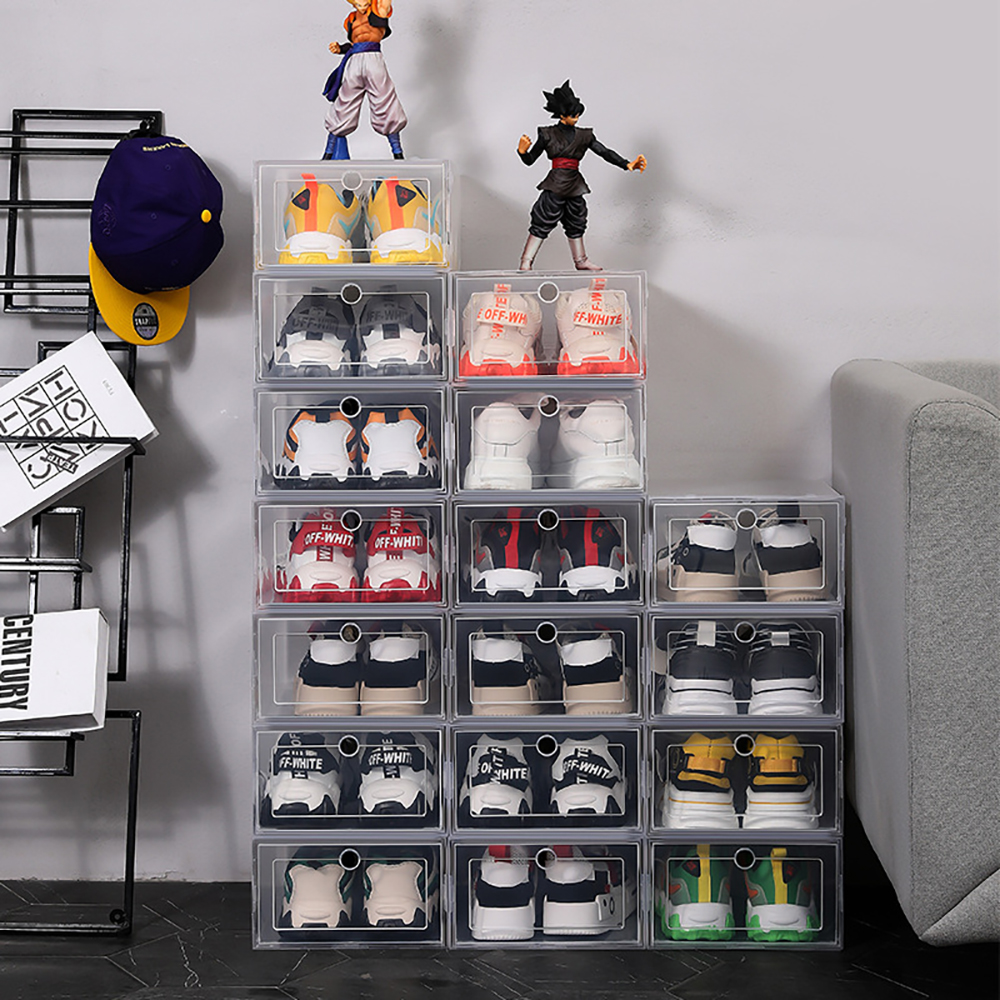 6 Pack Transparent shoe box sh - Shoe Box Display avaliação e preço