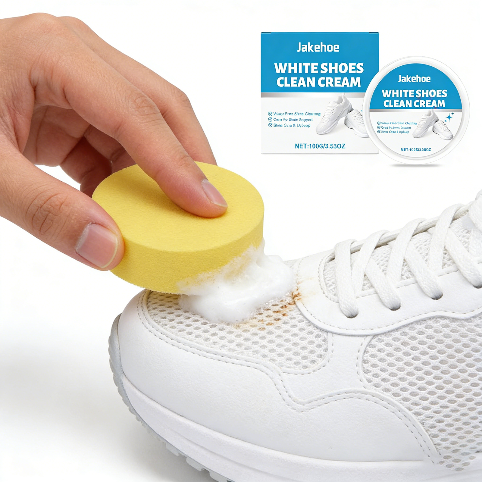 White Shoe Cleaner Cream Sneak - Sneaker Care Spray avaliação e preço