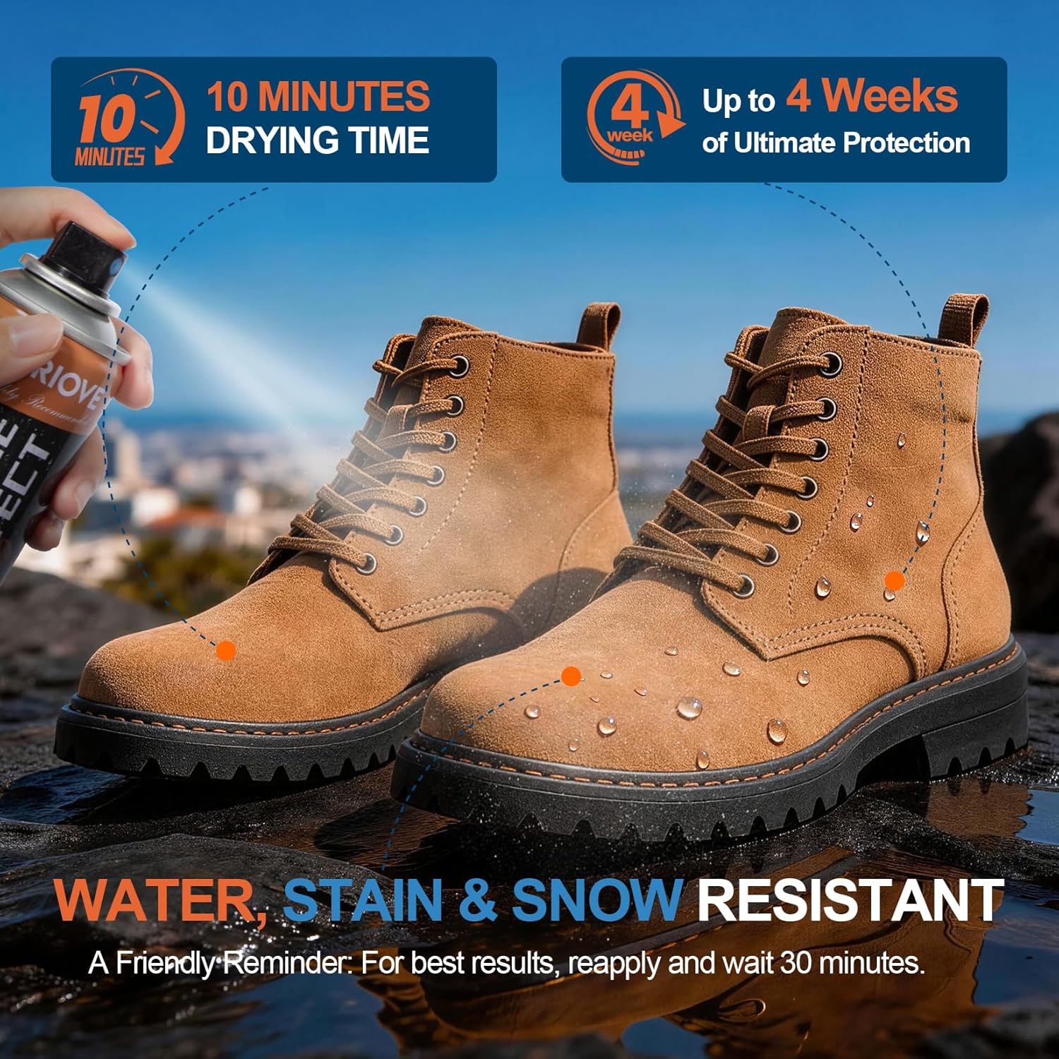 Protect Shoe Protector Spray - - Waterproof Spray Shoe avaliação e preço