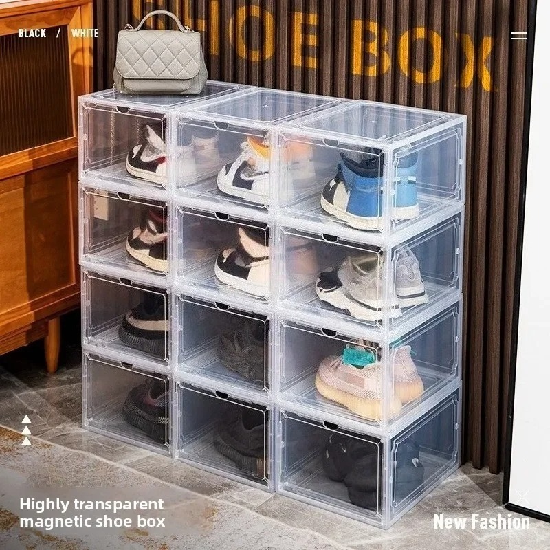 Clear Acrylic Shoe Storage Box - Shoe Box Display avaliação e preço