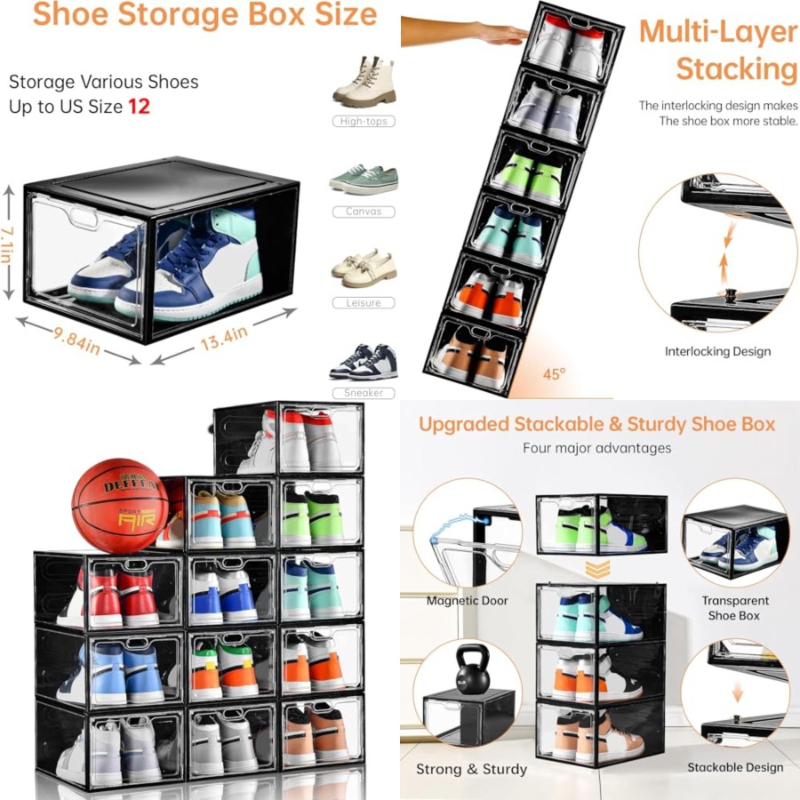 Pack Large Shoe Storage Box, S - Shoe Box Display avaliação e preço