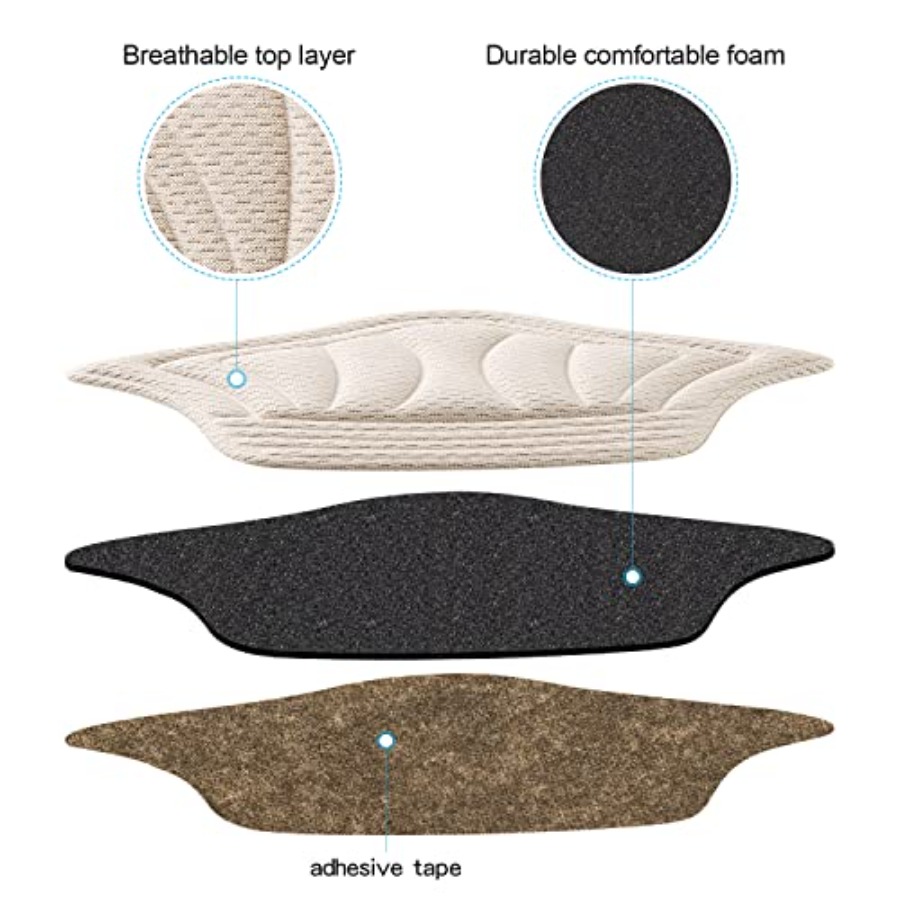 Back of Heel Cushion Pads, Adh - Heel Liner Grip avaliação e preço