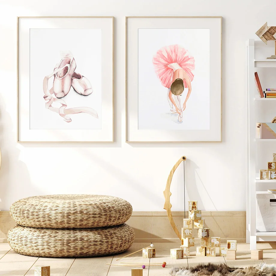 Watercolor Ballet Girls Shoes  - Waterproof Spray Shoe avaliação e preço