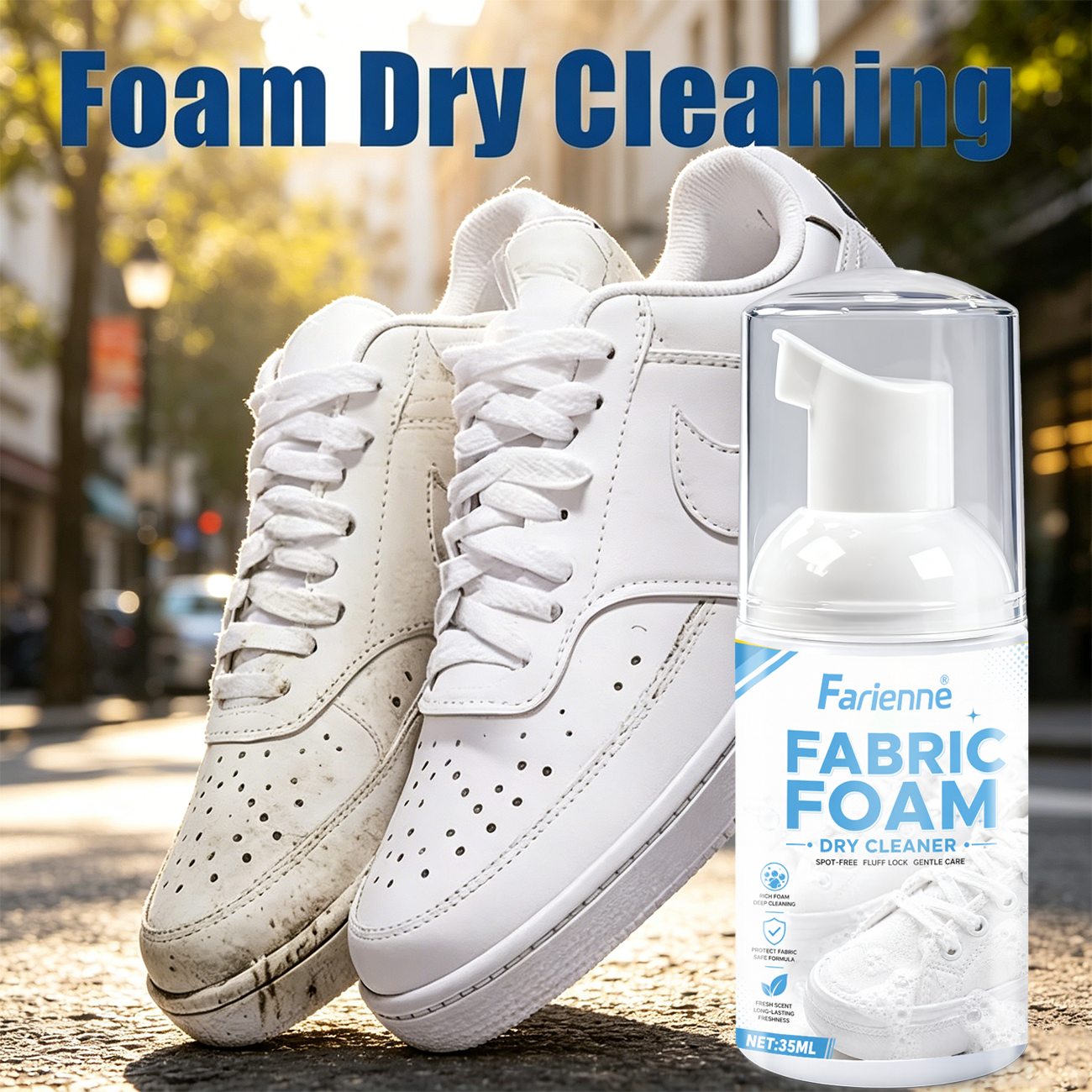 Farienne Fabric Foam Dry Clean - Sneaker Care Spray avaliação e preço