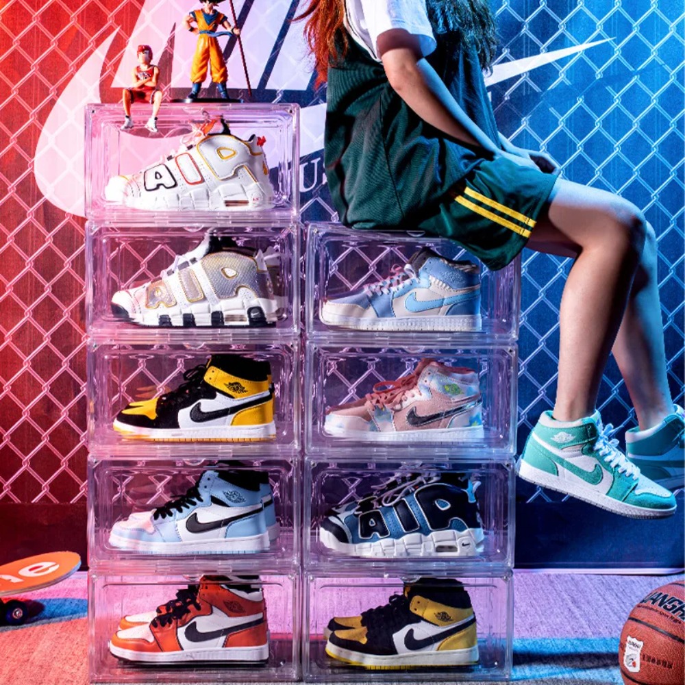 Thickened Transparent Storage  - Shoe Box Display avaliação e preço