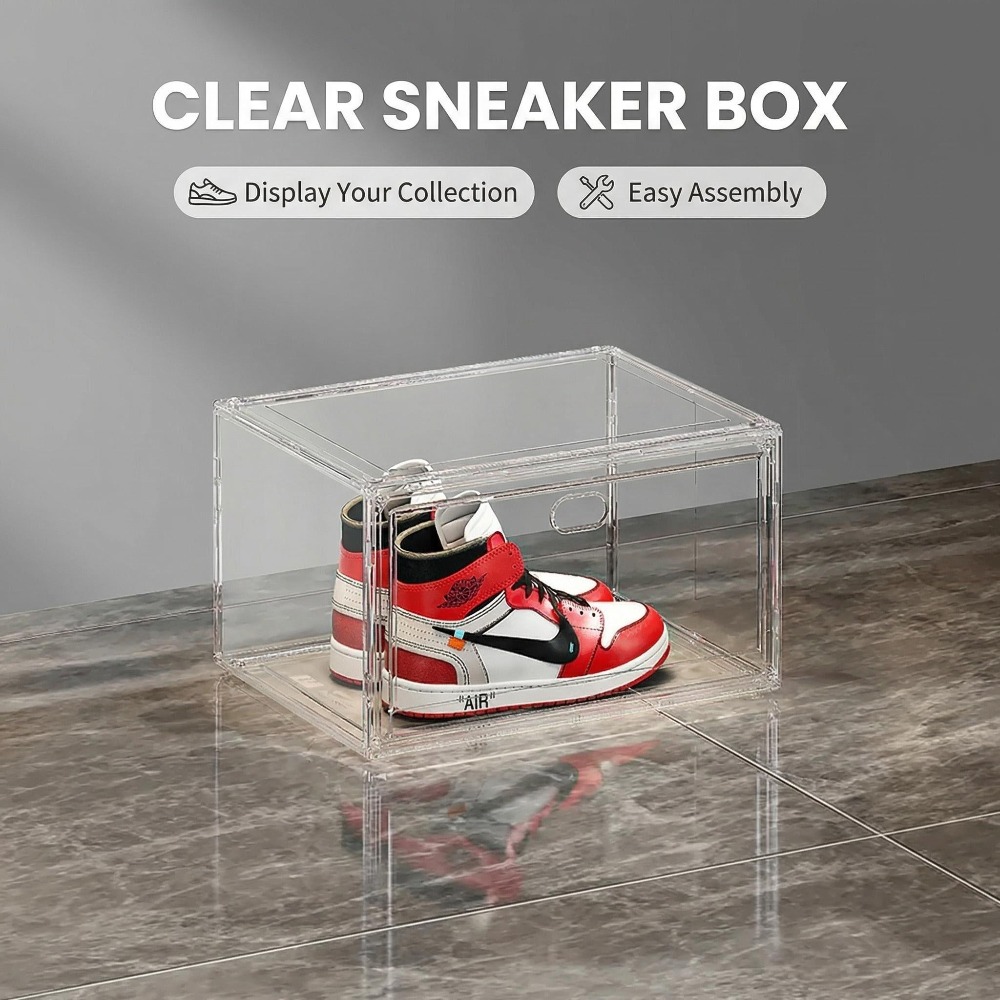 Thickened Transparent Storage  - Shoe Box Display avaliação e preço