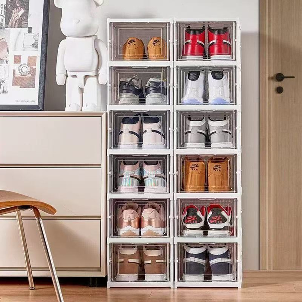 Dustproof 6 Layers Foldable Sh - Shoe Box Display avaliação e preço