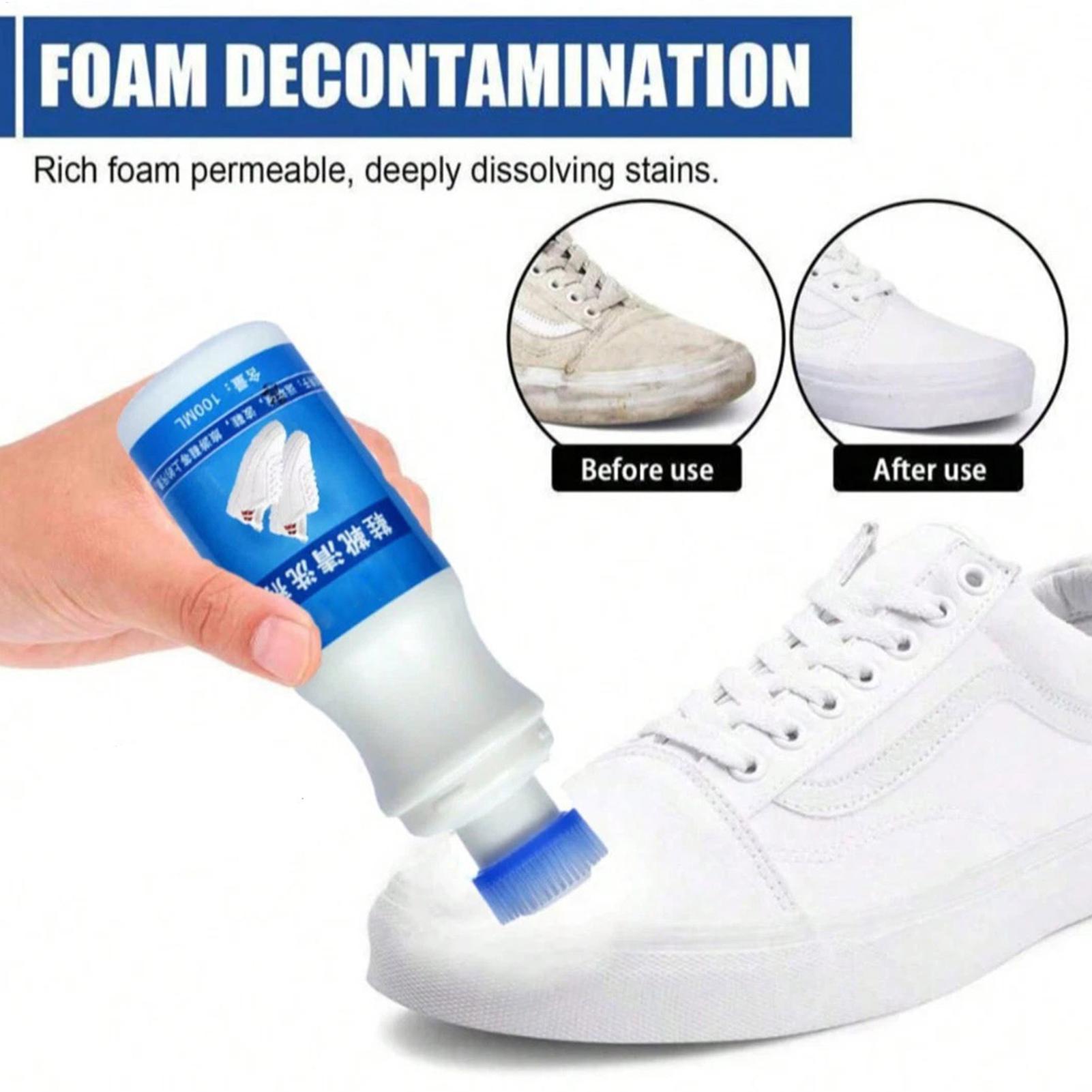 White Shoe Cleaner 100ml Foam  - Sneaker Care Spray avaliação e preço