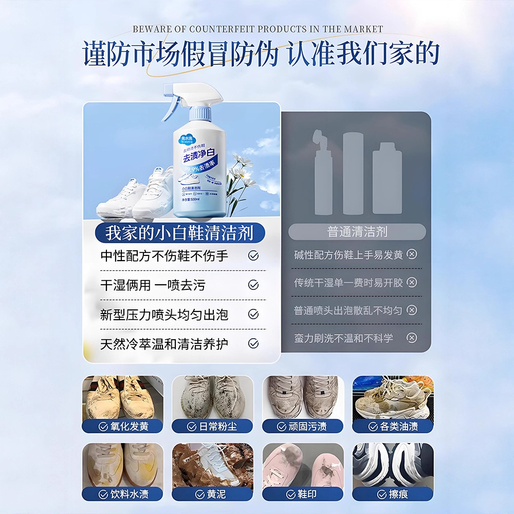 500ml white shoe cleaner no cl - Sneaker Care Suede avaliação e preço